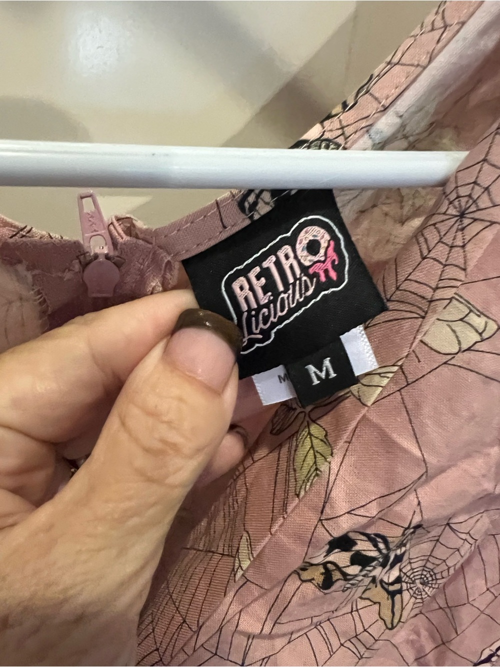 Retrolicious Pink Spiderweb Dress